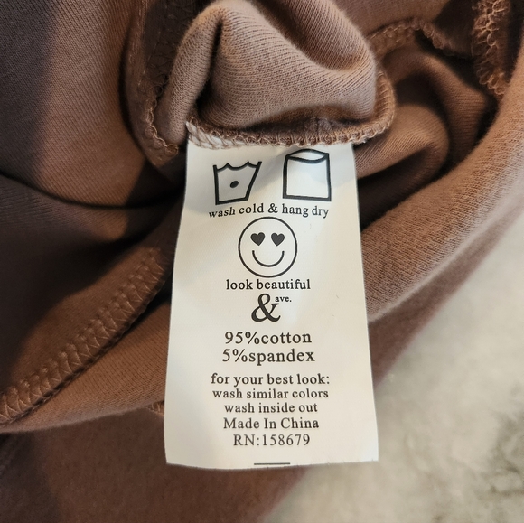 Ampersand Avenue Double Hoodie - Mocha Meowment - Women's Size Medium - Picture 8 of 8